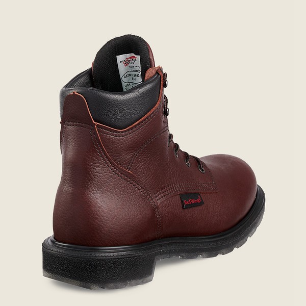 Safety Støvler Herre - Red Wing Supersole® 2.0 - 6-Inch Toe - Bordeaux - AIUQRF-831